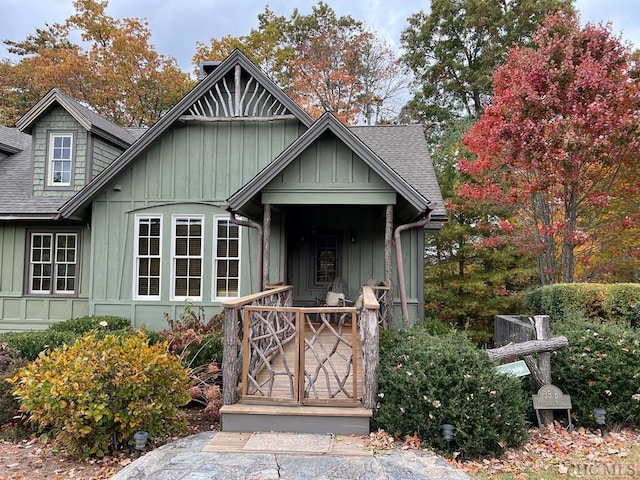 35-B Portland Rdg Unit B, Cashiers, NC 28717 - view of front of home with roof with shingles and board and batten siding