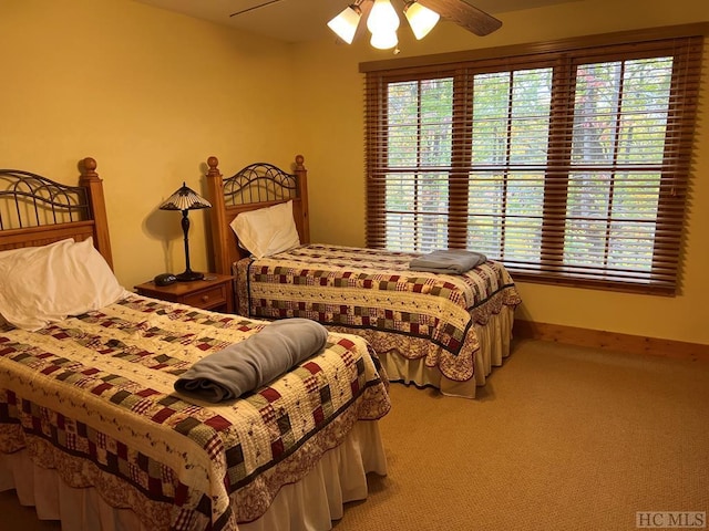 35-B Portland Rdg Unit B, Cashiers, NC 28717 - carpeted bedroom featuring ceiling fan and baseboards