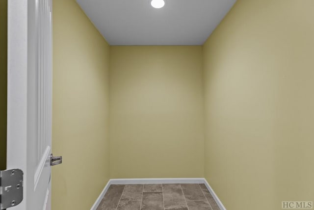 interior space featuring light tile patterned floors