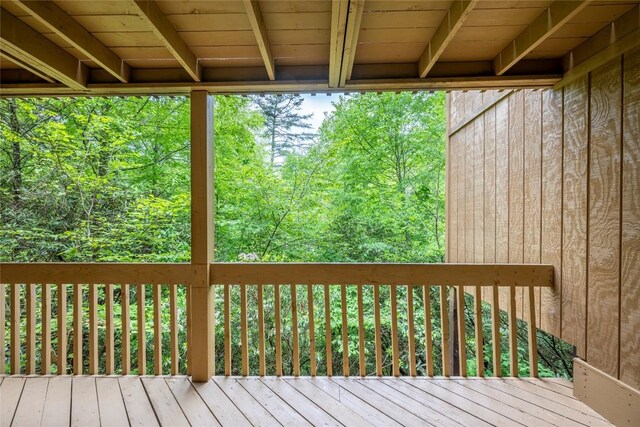 233 Meadow Way Unit 1615, Sapphire, NC 28774 - wooden terrace with a view of trees