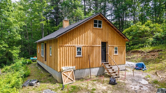 3050 N Hwy 107, Cashiers, NC 28736 - view of outdoor structure featuring entry steps and a forest view
