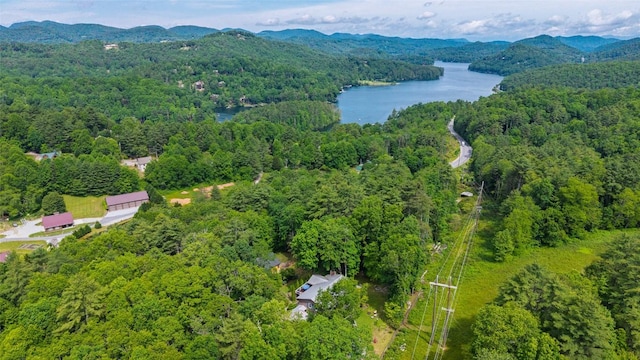 3050 N Hwy 107, Cashiers, NC 28736 - bird's eye view of a heavily wooded area and a water and mountain view