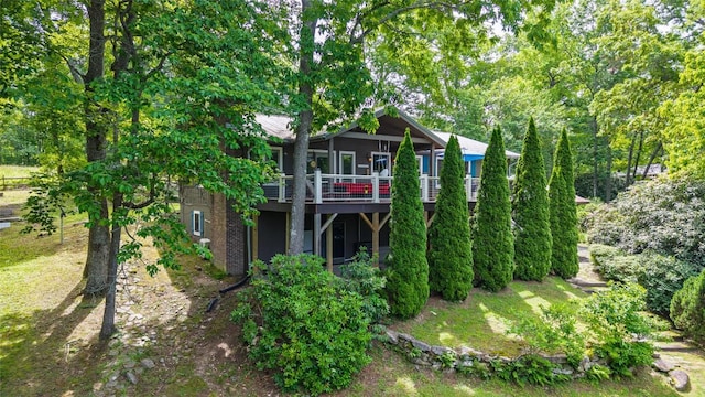 3050 N Hwy 107, Cashiers, NC 28736 - rear view of house featuring a deck