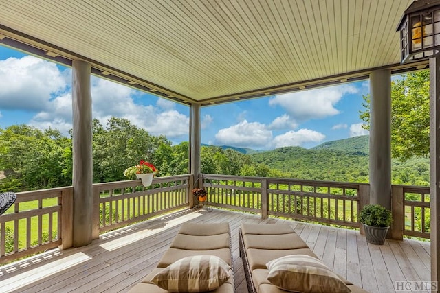 view of wooden terrace