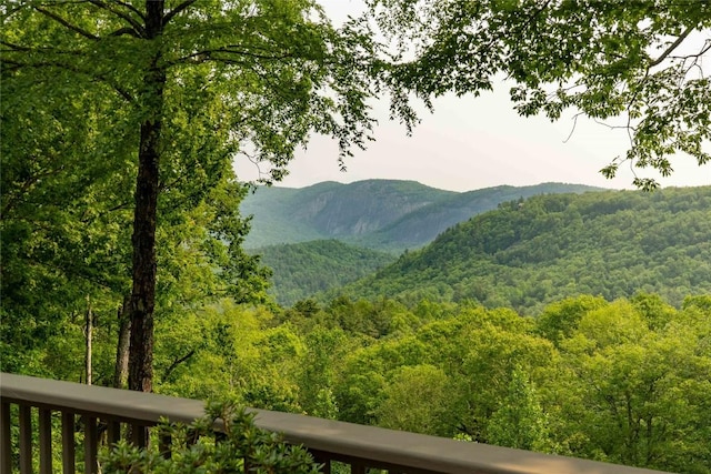 170 Old Hunters Run, Cashiers, NC 28717 - view of mountain backdrop featuring a heavily wooded area