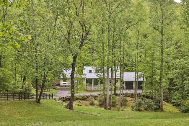 67 Chimney Overlook Dr, Scaly Mountain, NC 28775 - view of yard featuring a view of trees