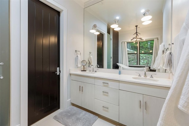 67 Chimney Overlook Dr, Scaly Mountain, NC 28775 - bathroom with double vanity