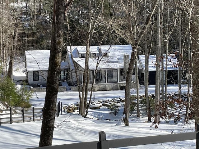 67 Chimney Overlook Dr, Scaly Mountain, NC 28775 - view of front of house