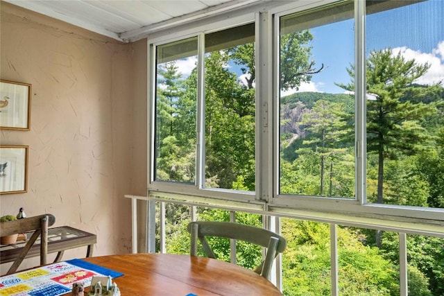 dining room featuring plenty of natural light