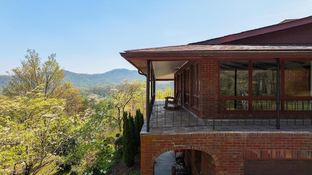 380 Ledford Dr, Franklin, NC 28734 - view of side of property with a mountain view