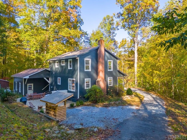 view of rear view of property