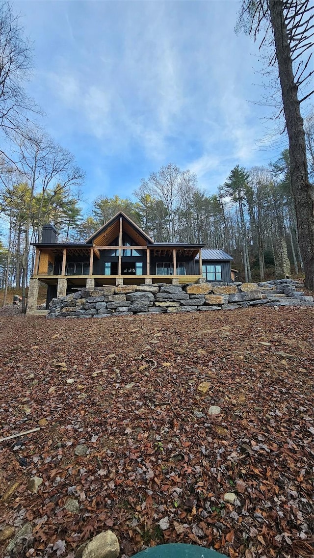 view of rear view of property