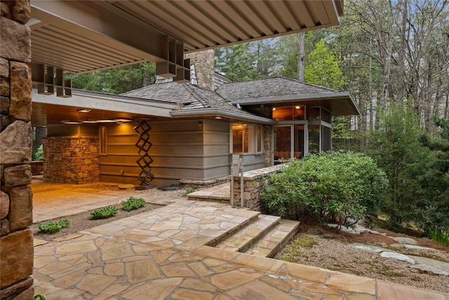 749 Stillmont Cir, Cashiers, NC 28717 - exterior space featuring a patio area and stone siding