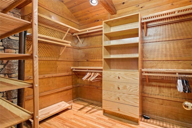 749 Stillmont Cir, Cashiers, NC 28717 - spacious closet with light wood-type flooring and lofted ceiling