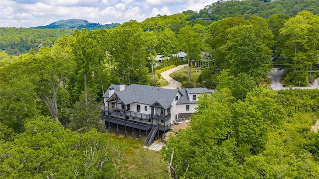 227 Sherwood Forest Rd, Highlands, NC 28741 - view from above of property featuring a heavily wooded area