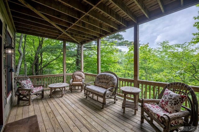 view of sunroom