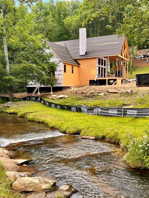 159 Comanche Rd, Cullowhee, NC 28723 - back of house with a forest view