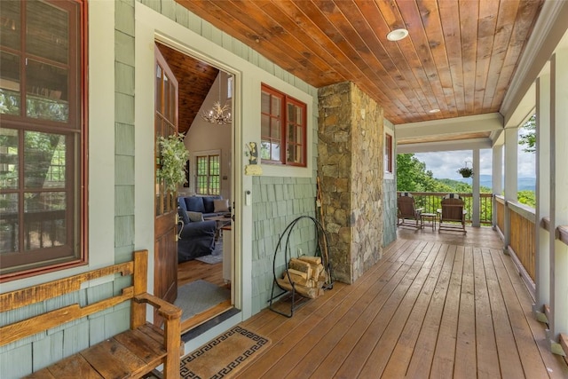 50 Bluestar Way, Glenville, NC 28736 - view of wooden porch