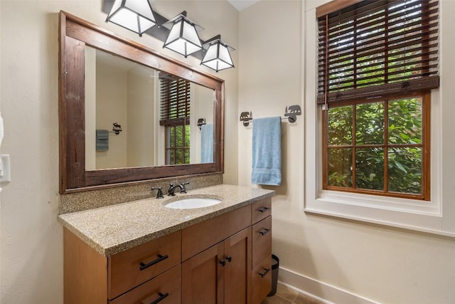 50 Bluestar Way, Glenville, NC 28736 - bathroom featuring vanity and tile patterned floors