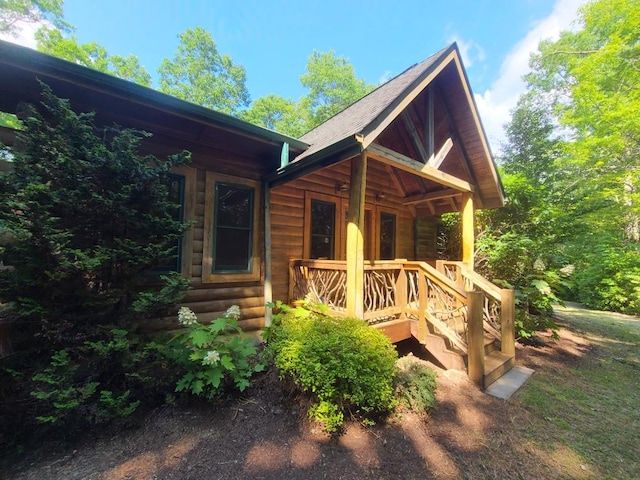 3058 Golden Rd, Lake Toxaway, NC 28747 - view of front of house with a porch