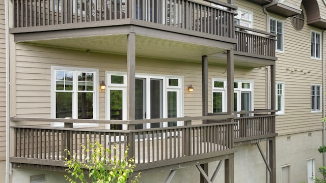 410C Highlands Cove Dr Unit 1300C, Highlands, NC 28741 - doorway to property with a balcony and crawl space
