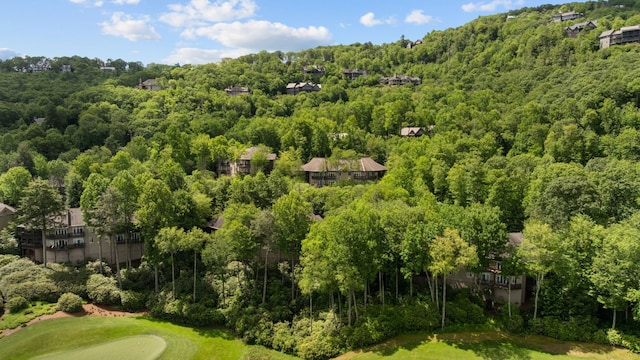 410C Highlands Cove Dr Unit 1300C, Highlands, NC 28741 - aerial view of a heavily wooded area and a local golf course