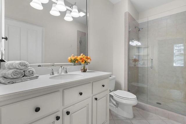 410C Highlands Cove Dr Unit 1300C, Highlands, NC 28741 - full bath with tile patterned floors, a shower stall, and vanity