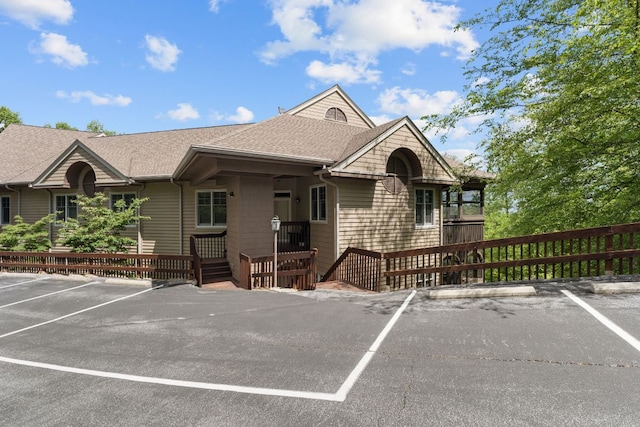 410C Highlands Cove Dr Unit 1300C, Highlands, NC 28741 - view of front of property with uncovered parking and a shingled roof