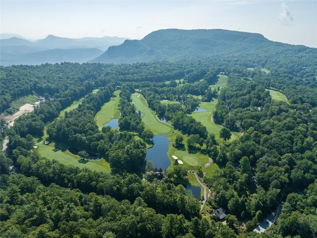 49 Hickory Ln, Highlands, NC 28741 - bird's eye view of a water and mountain view and a golf club