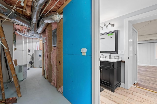 130 Sarah Cove Rd, Otto, NC 28763 - hallway with water heater