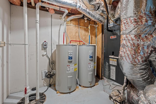 130 Sarah Cove Rd, Otto, NC 28763 - utility room with electric water heater
