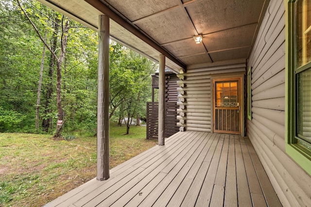 130 Sarah Cove Rd, Otto, NC 28763 - view of deck