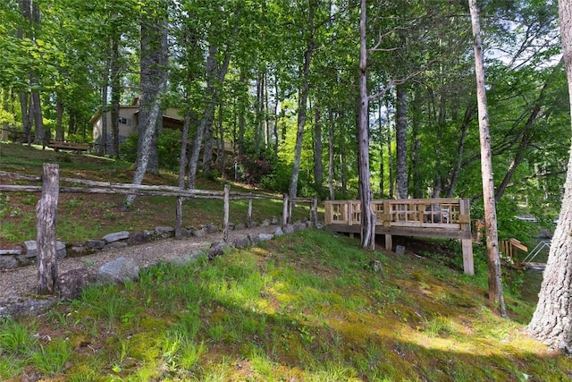 1964 Woods Mountain Trl, Cullowhee, NC 28723 - view of yard with a deck
