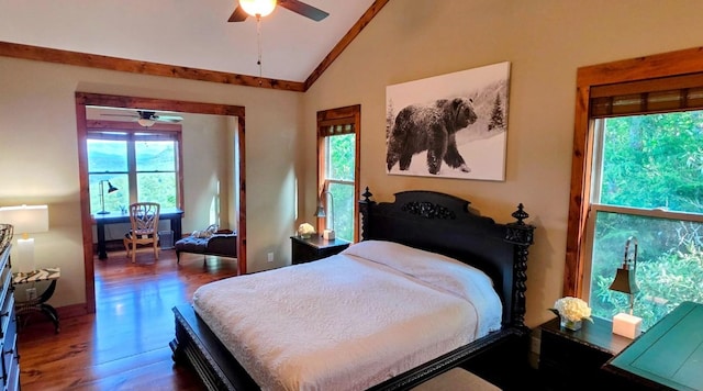 71 Raptor Way, Sapphire, NC 28774 - bedroom with wood finished floors and high vaulted ceiling