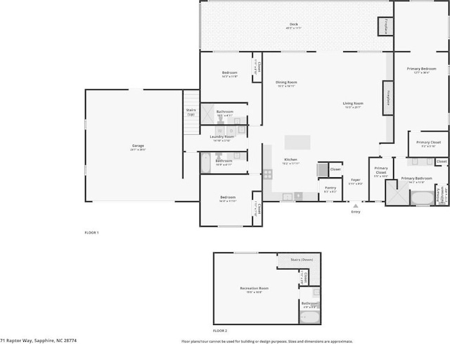 71 Raptor Way, Sapphire, NC 28774 - view of floor plan / room layout
