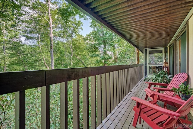 view of balcony