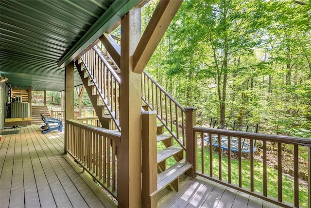 79 Azalea Ct, Sapphire, NC 28774 - wooden deck with stairway