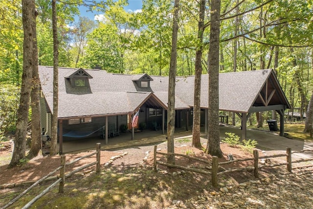 79 Azalea Ct, Sapphire, NC 28774 - back of house with roof with shingles