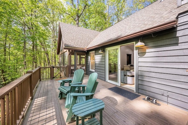 79 Azalea Ct, Sapphire, NC 28774 - view of wooden deck