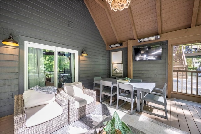 79 Azalea Ct, Sapphire, NC 28774 - sunroom / solarium with outdoor dining space