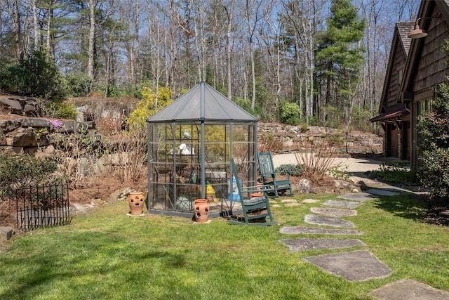 view of outbuilding