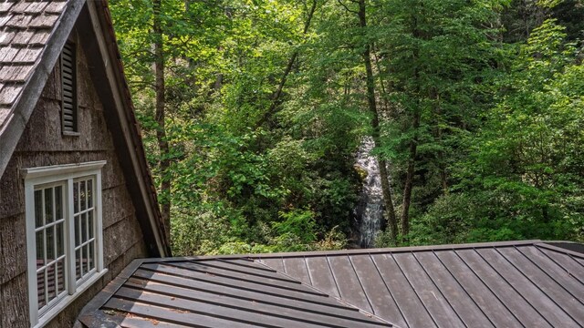 55 Oconee Belle Trl, Glenville, NC 28736 - deck with a forest view