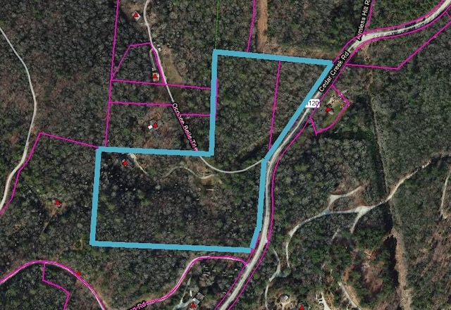 55 Oconee Belle Trl, Glenville, NC 28736 - map / location with property boundaries highlighted