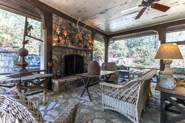 55 Oconee Belle Trl, Glenville, NC 28736 - sunroom / solarium featuring plenty of natural light