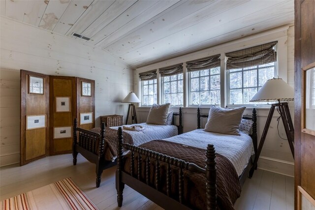 55 Oconee Belle Trl, Glenville, NC 28736 - bedroom featuring vaulted ceiling and light wood finished floors
