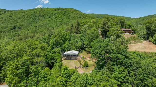 228 Mountain Laurel Dr, Franklin, NC 28734 - aerial view of property and surrounding area with a forest