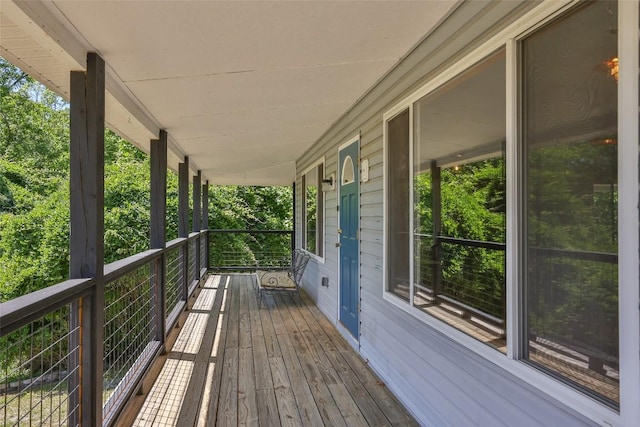 228 Mountain Laurel Dr, Franklin, NC 28734 - view of wooden porch