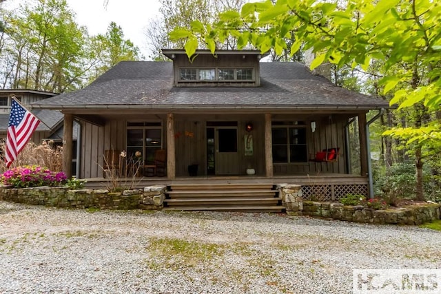 920 Sapphire Post Office Rd, Cashiers, NC 28774 - view of front of property featuring a porch and board and batten siding