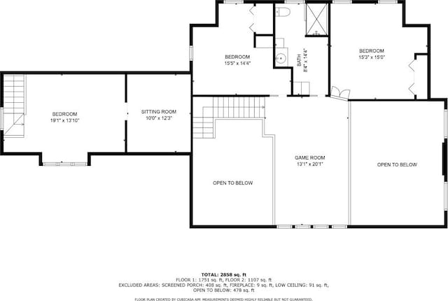 920 Sapphire Post Office Rd, Cashiers, NC 28774 - view of floor plan / room layout