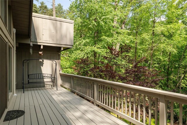 47 Red Bud Ct, Sapphire, NC 28774 - view of deck